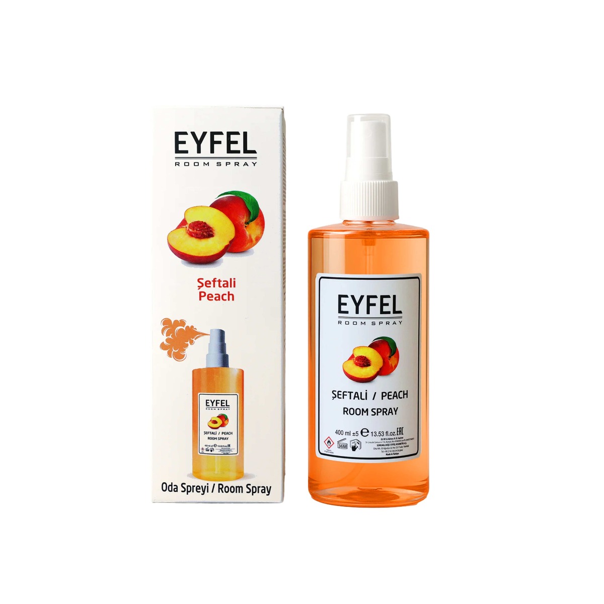 EYFEL Odświeżacz powietrza spray 400ml Brzoskwinia