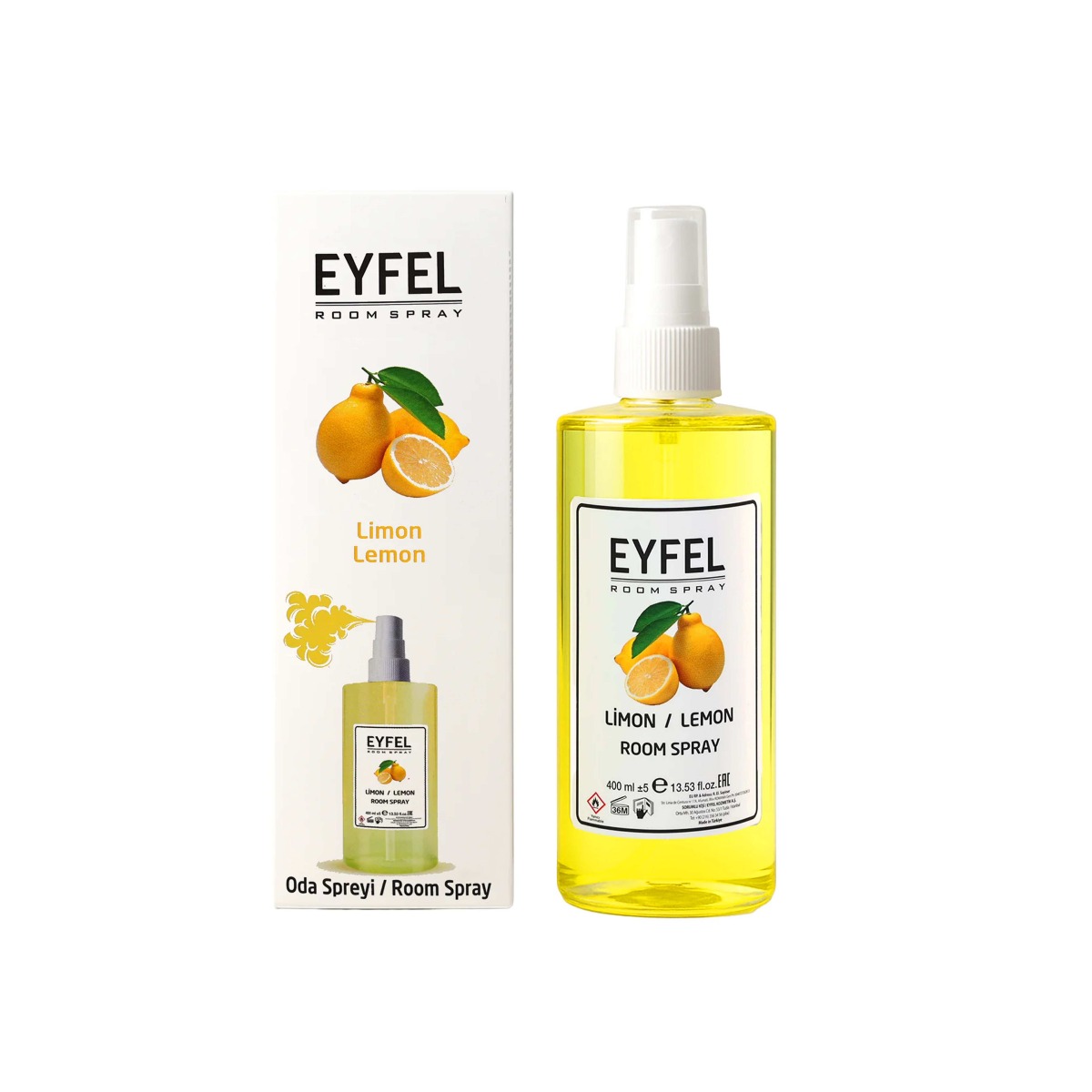 EYFEL Odświeżacz powietrza spray 400ml Cytryna