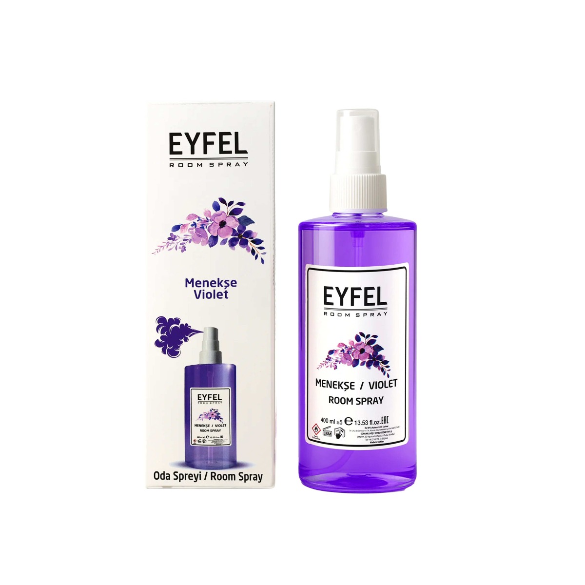 EYFEL Odświeżacz powietrza spray 400ml Violet