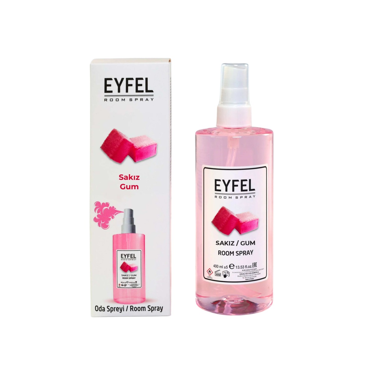 EYFEL Odświeżacz powietrza spray 400ml Guma balonowa