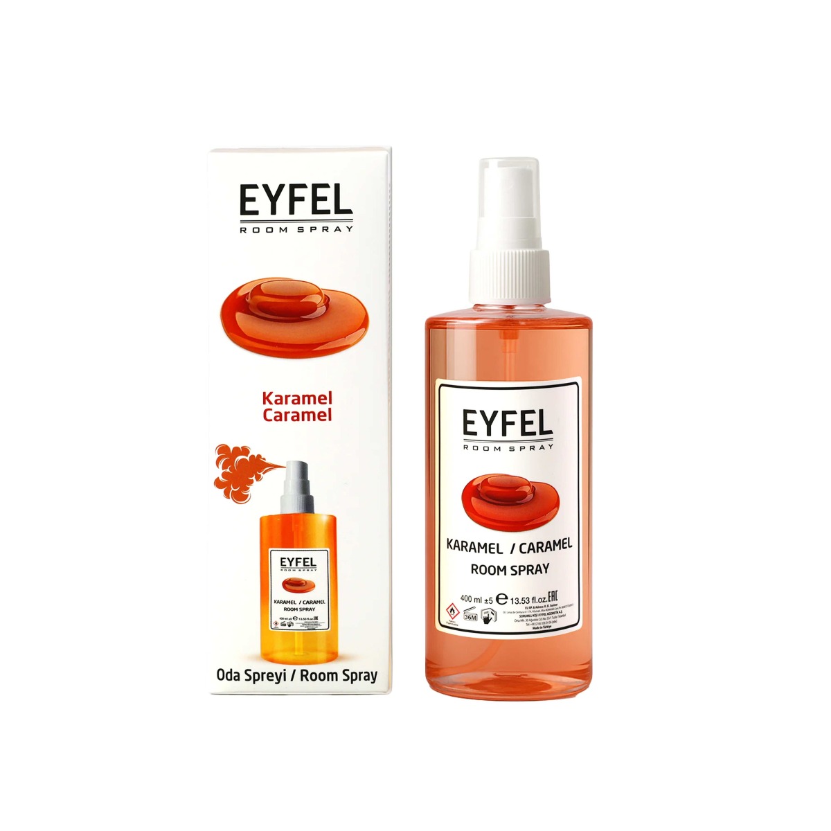 EYFEL Odświeżacz powietrza spray 400ml Karmel