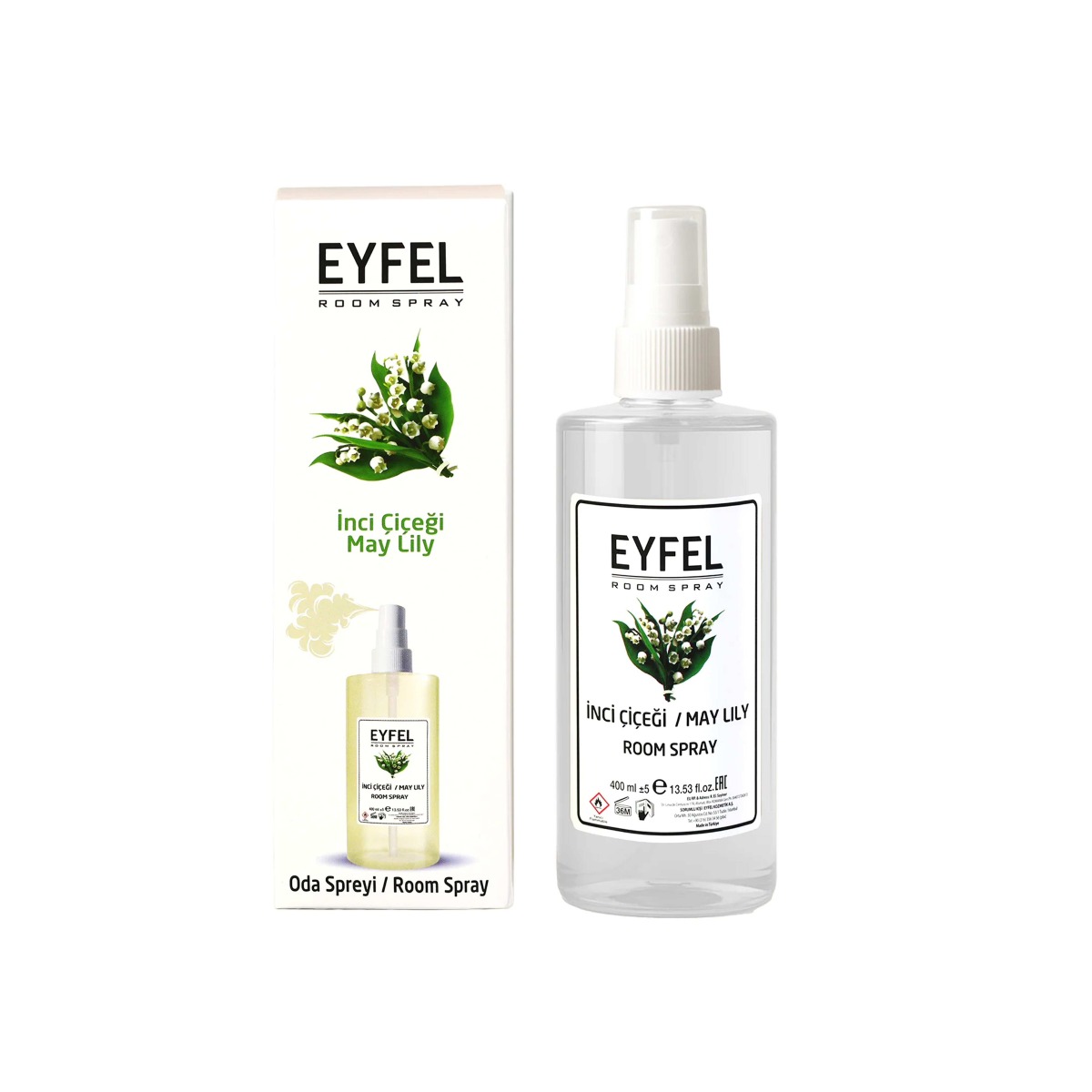 EYFEL Odświeżacz powietrza spray 400ml Konwalia