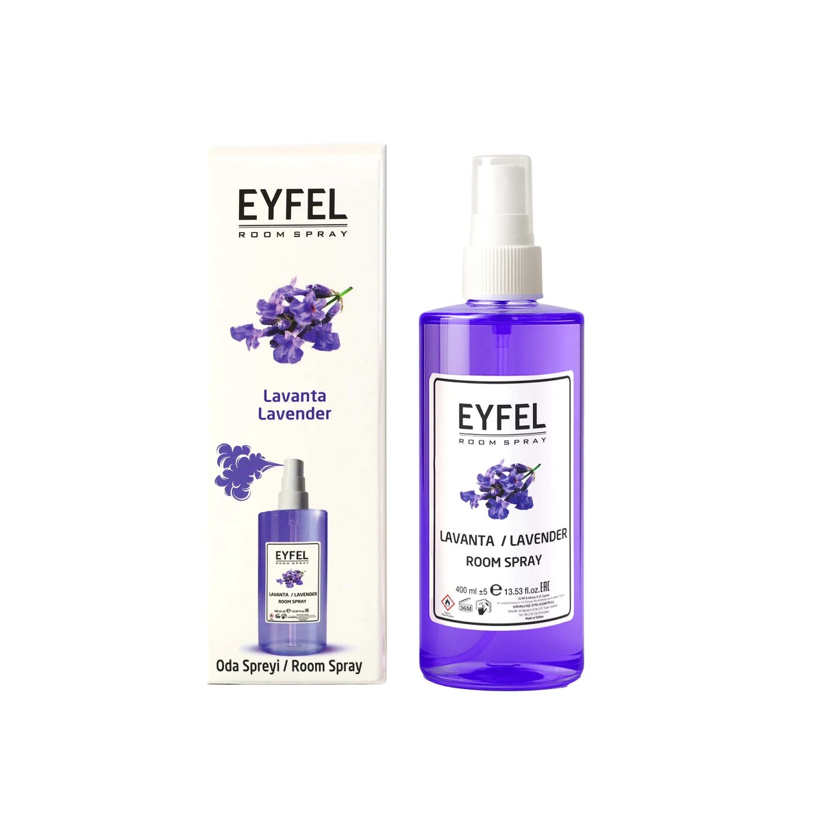 EYFEL Odświeżacz powietrza spray 400ml Lawenda