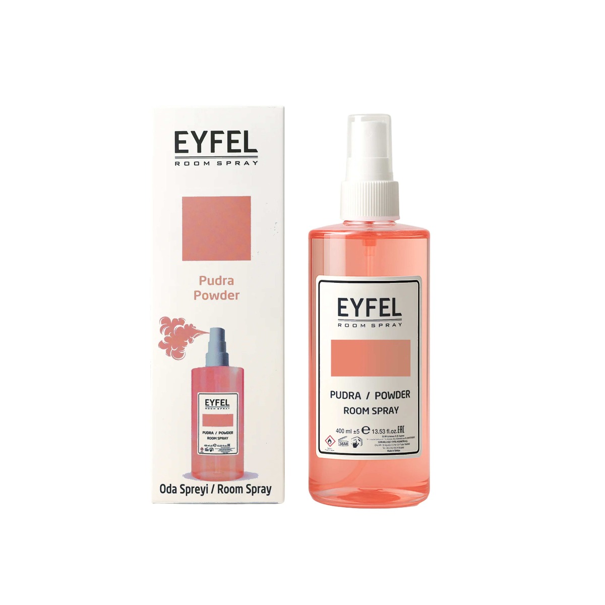 EYFEL Odświeżacz powietrza spray 400ml Pudrowy