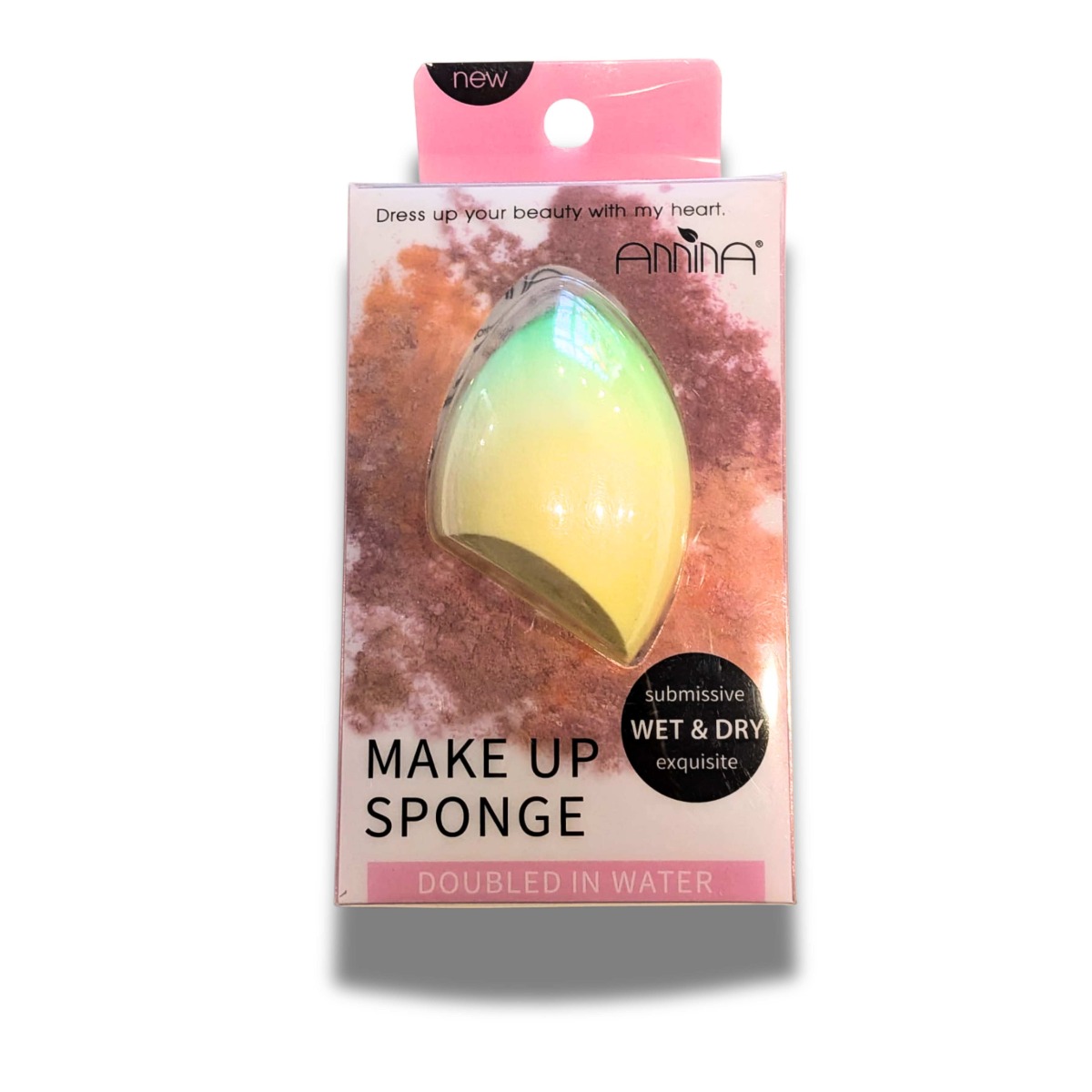 Gąbeczka do makijażu kolor limonkowy