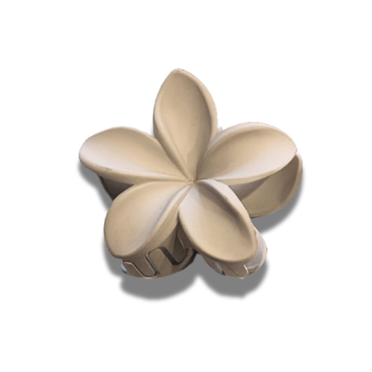 Spinka klamra do włosów kwiatek kolor beżowy