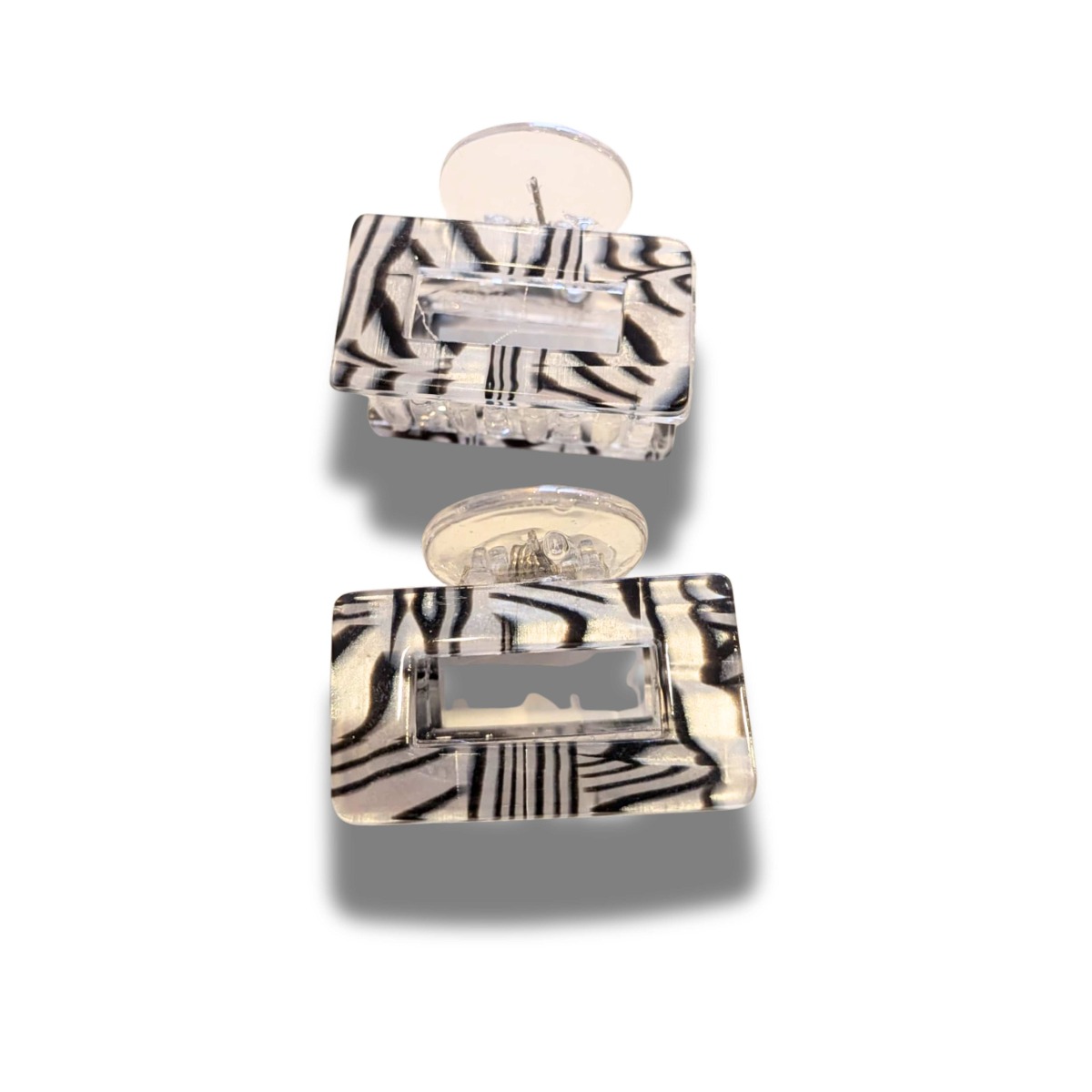 Spinki do włosów motyw zebra