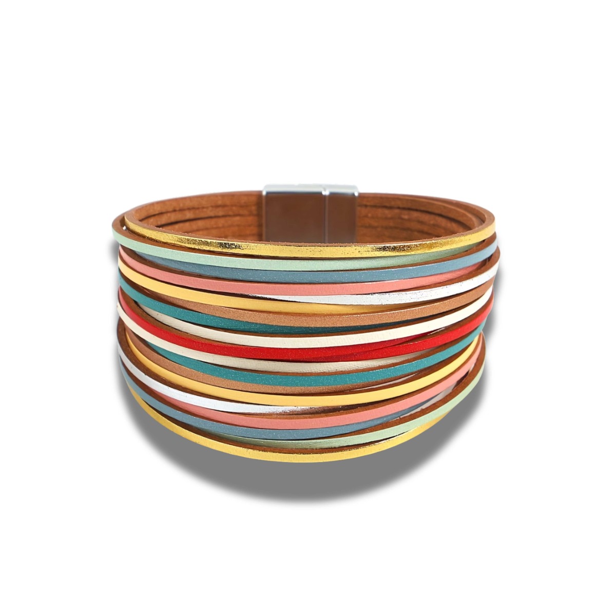 Bransoletka Boho kolorowa z magnetycznym zapięciem