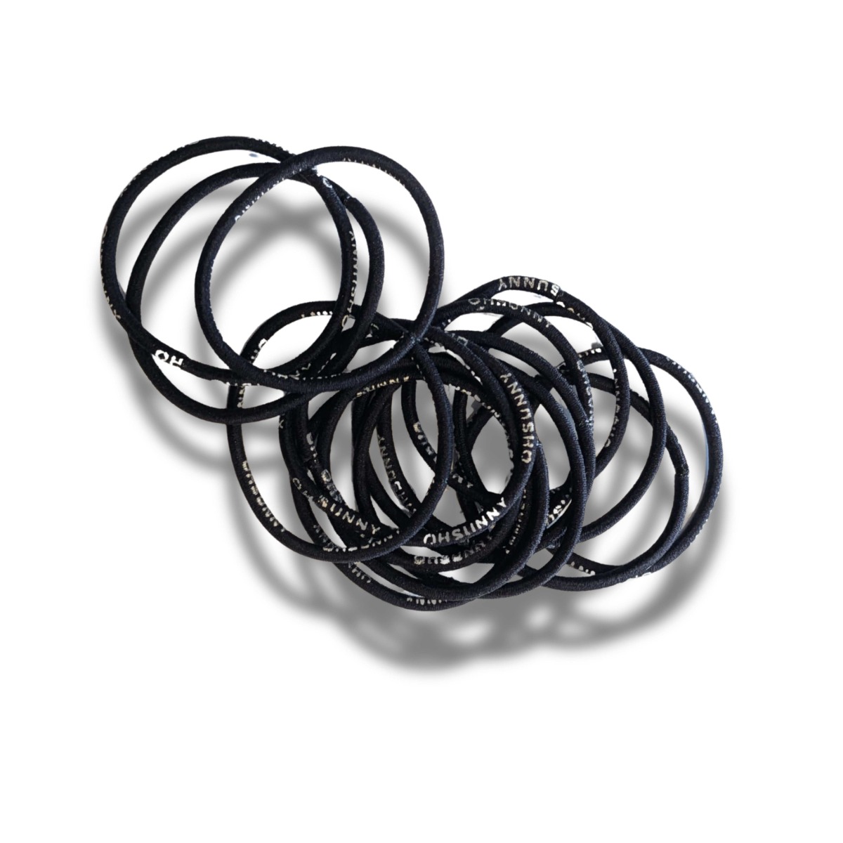 Małe gumki do włosów 15szt kolor czarny