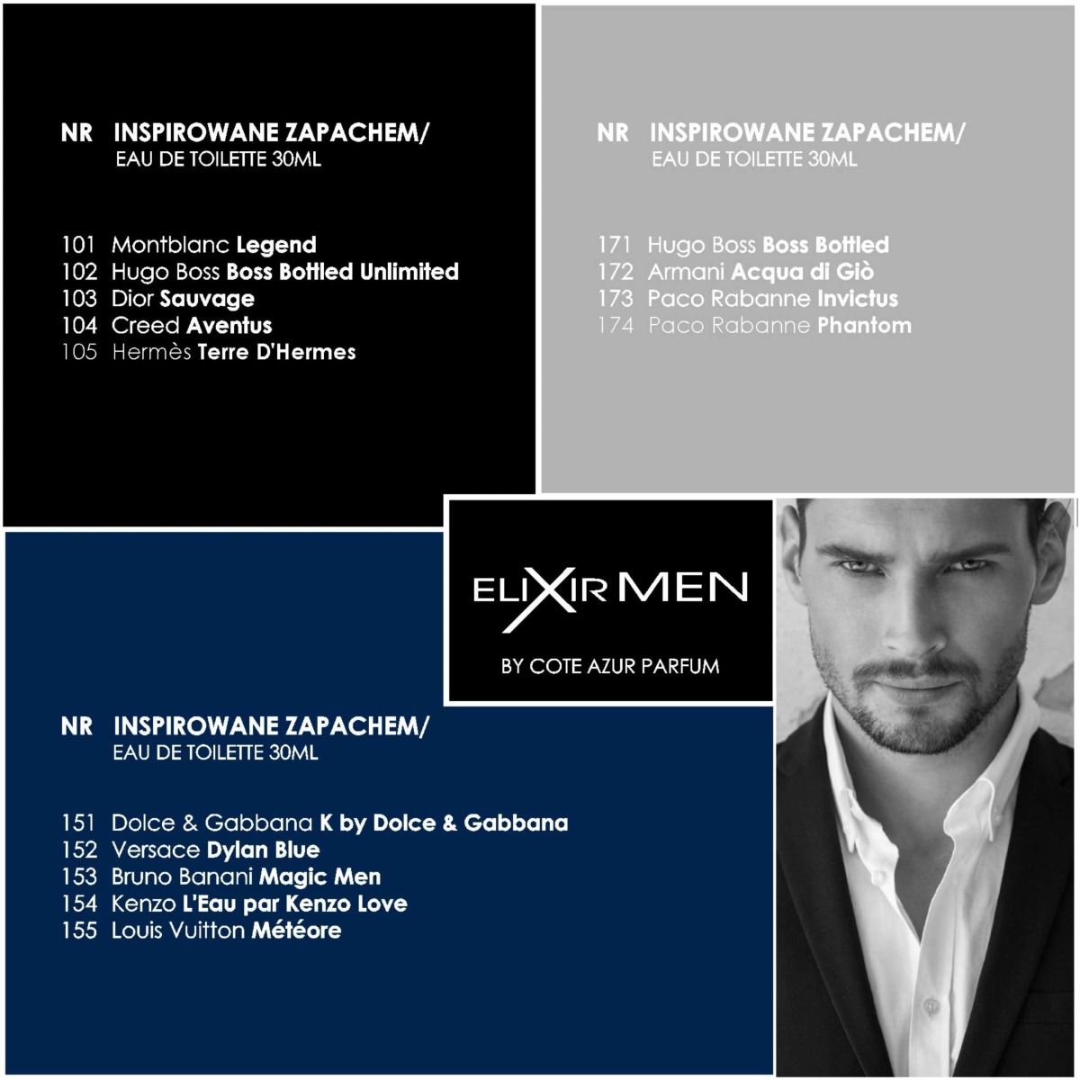 Elixir Men by Côte d'Azur nr104 EDP 100ml - 3
