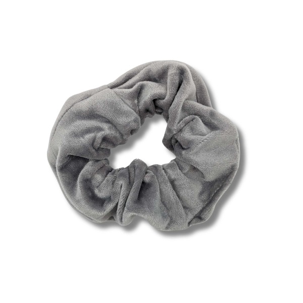 Gumka do włosów SCRUNCHIE XXL welurowa szara
