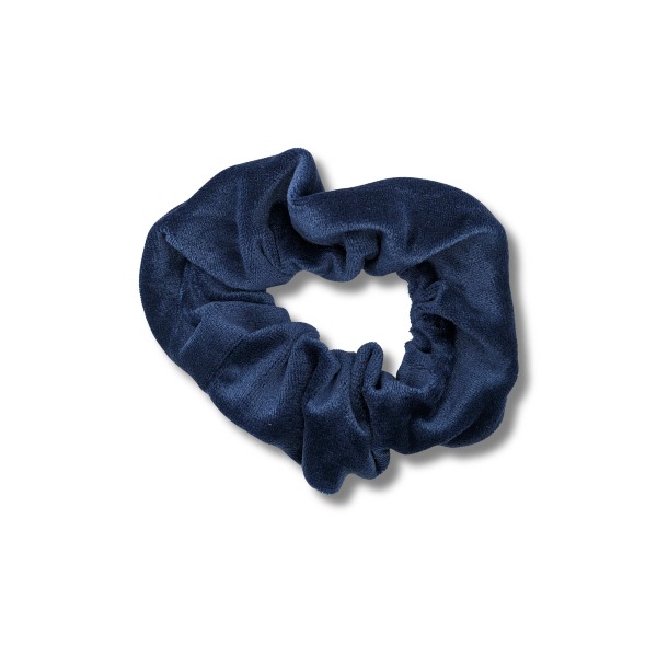 Gumka do włosów SCRUNCHIE XXLwelurowa granatowa
